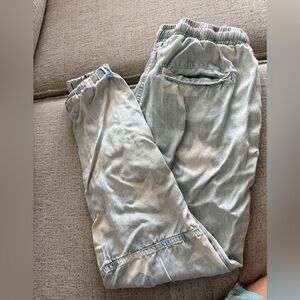 Vintage Havana Soft light  Blue  Pants with White Stars